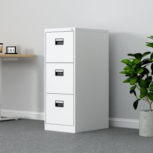 Office Furniture Vertical Steel Filing Cabinet Lockable 3 Drawer File Cabinet