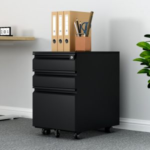Wholesale Steel Mobile Drawer Filing Cabinet Metal Drawer Mobile File Pedestal Cabinets with Wheel