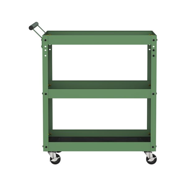 Tool cart with pegboard workshop metal tool cabinet with handle and wheel storage tool cabinet - 图片 2