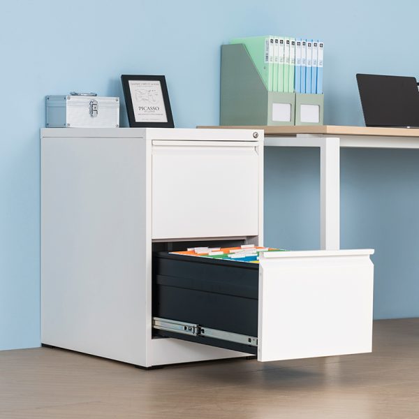 New Design 2 Drawer Filing Storage Cabinet for Office Use 2 Drawer Steel Filing Cabinet With Ergonomic Handle Office Furniture - 图片 2