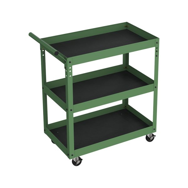 Tool cart with pegboard workshop metal tool cabinet with handle and wheel storage tool cabinet - 图片 3