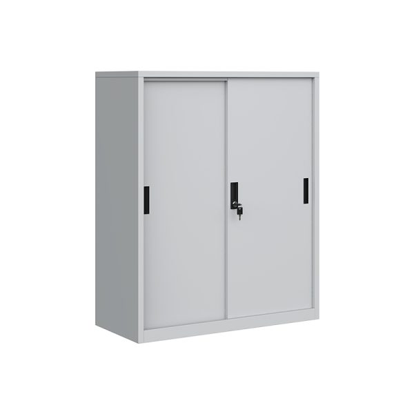 2 Doors Office Low Storage Cabinet Steel Filing Storage Cupboard Steel Locker Swing Door File Cabinet - 图片 2