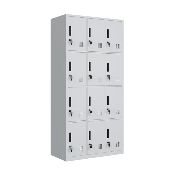 Factory Direct High Quality 12 Door Metal Locker Warehouse Steel Storage Cabinet Metal Furniture Cupboard - 图片 2