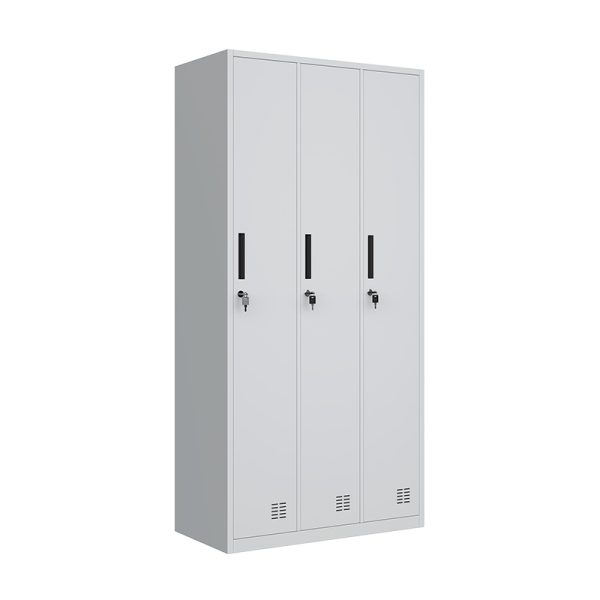 Custom Design Steel Furniture Metal Locker Cabinet 3 Doors For Gym Steel Commercial Storage Clothes Locker - 图片 2