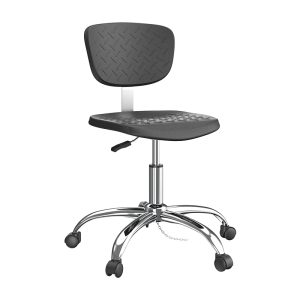 Customized School Lab Furniture Comfortable Dental Stool Chair With PU Leather Seat Backrest