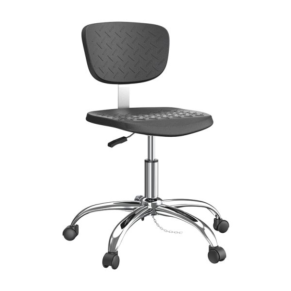Customized School Lab Furniture Comfortable Dental Stool Chair With PU Leather Seat Backrest