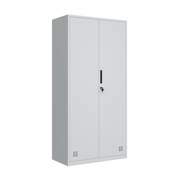 2 door key lock storage furniture modern cupboard design closet almirah office file clothes locker metal steel wardrobe cabinet - 图片 2