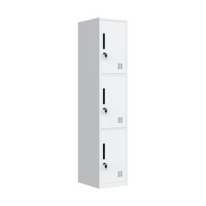 Metal Filling Cabinets 3 Door Steel Storage Clothes Locker Wardrobe Metal For Gym Factory Hospital Office School