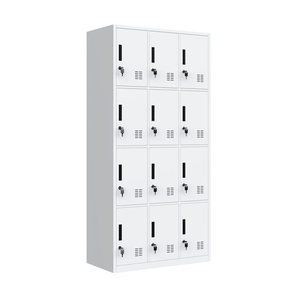 Factory Direct High Quality 12 Door Metal Locker Warehouse Steel Storage Cabinet Metal Furniture Cupboard