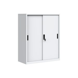2 Doors Office Low Storage Cabinet Steel Filing Storage Cupboard Steel Locker Swing Door File Cabinet