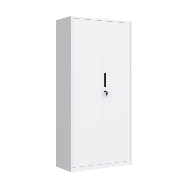 Customized 2 Doors Office Metal Storage Cabinet Steel Cupboard Metal Cabinet Filing Cabinet With 4 Shelves