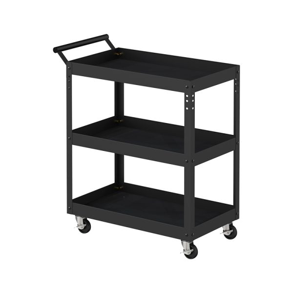 Tool cart with pegboard workshop metal tool cabinet with handle and wheel storage tool cabinet