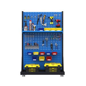Garage storage tools display panel metal pegboard wall mount rack organizer Pegboard Combination Kit For Wall Storage Rack