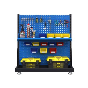 Hardware Tool Rack Hanging Plate Multifunctional Material Sorting Rack Hole Plate Shelf Workshop Storage Display Rack Metal