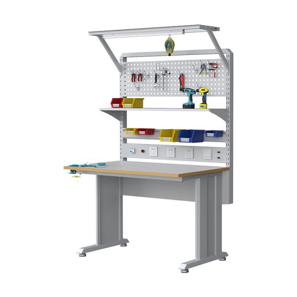 Heavy duty Electrical Lab Furniture Technician Workbench Esd Work Table Bench For Phone Repairing - 图片 2