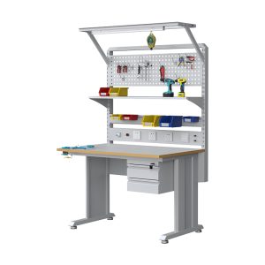 Standing Desk Workbench Heavy Duty Industrial Workbench Anti Static Workbench With Shelf-board