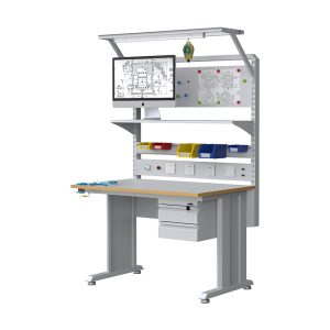 Heavy duty Electrical Lab Furniture Technician Workbench Esd Work Table Bench For Phone Repairing