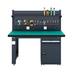 Hot Selling Workbench for Electronics Repairing With Pegboard Stainless Steel Workbench Series With Shelf-board