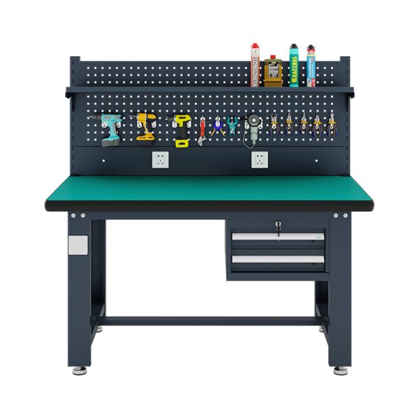 Heavy duty workbench with pegboard stainless steel workbench with wheels electric motor workbench with four drawers - 图片 2