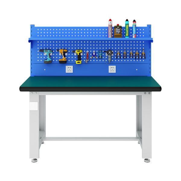Best Price Shelf-Board Ultimate Storage Workstation Industrial Metal Workbench with Pegboard - 图片 2