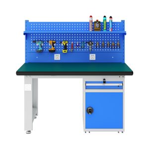 Hot Selling Workbench for Electronics Repairing With Pegboard Stainless Steel Workbench Series With Shelf-board