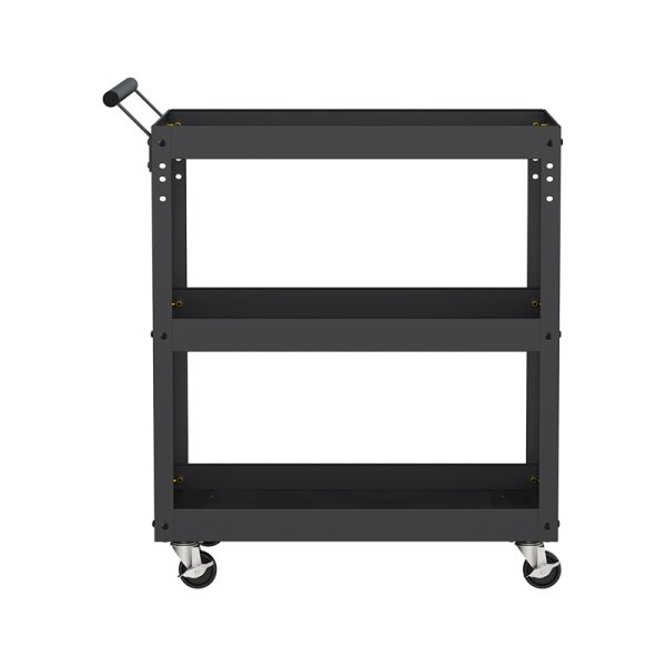 Tool cart with pegboard workshop metal tool cabinet with handle and wheel storage tool cabinet - 图片 3