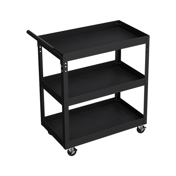 Tool cart with pegboard workshop metal tool cabinet with handle and wheel storage tool cabinet - 图片 2