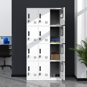 Factory Direct High Quality 12 Door Metal Locker Warehouse Steel Storage Cabinet Metal Furniture Cupboard