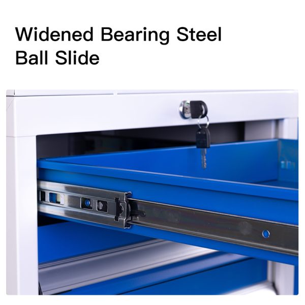Metal Toolbox Steel Tool Cart With Drawers Heavy Duty Movable Storage Tool Chest Roller Cabinets - 图片 3