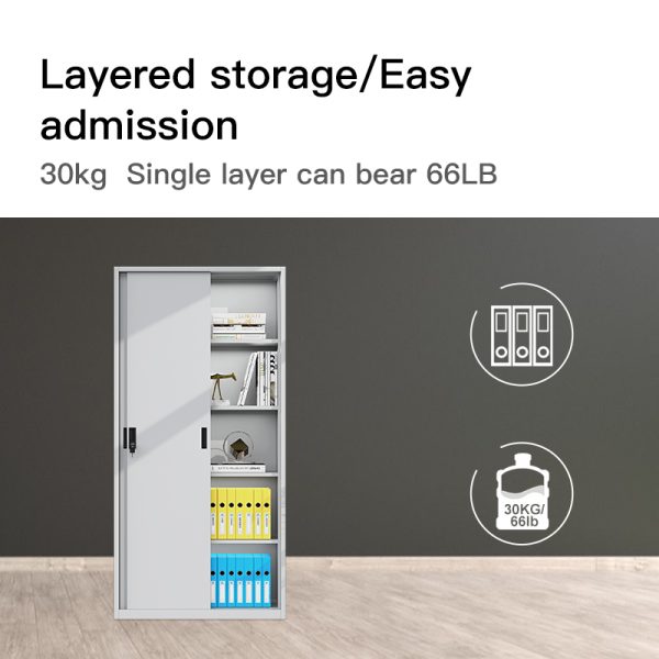 Super quality two door steel furniture office filing cabinets steel storage cabinet metal filing cupboard for Home and School Office Use - 图片 4