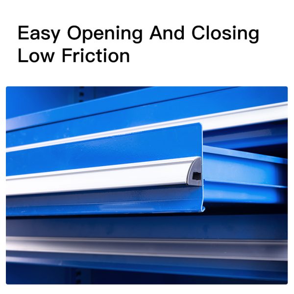 Steel multifunction blue knock down tool box 4pcs adjustable shelves tool cabinet - 图片 3