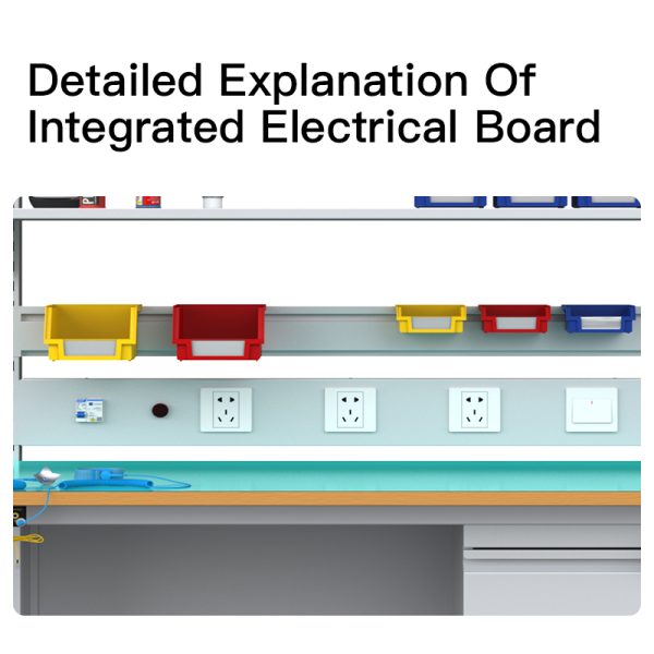 Heavy duty Electrical Lab Furniture Technician Workbench Esd Work Table Bench For Phone Repairing - 图片 3