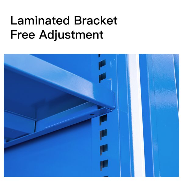 Steel multifunction blue knock down tool box 4pcs adjustable shelves tool cabinet - 图片 2