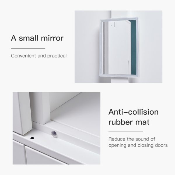 OEM/ODM Staff Locker Steel Wardrobe 5 Door Vertical Cabinet Gym Locker Metal Locker - 图片 4