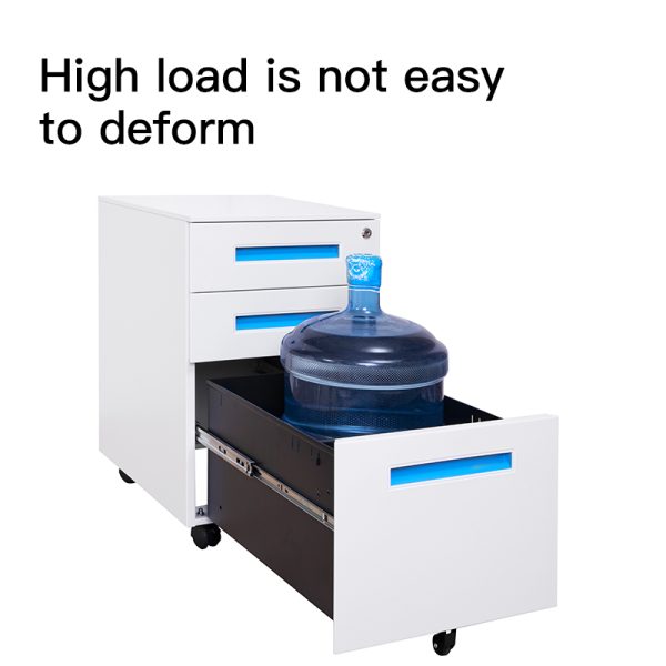 Three Drawer Movable Filing Cabinet For Office & Home Adjustable For File Storage-for Hospitals Movable Cabinet - 图片 4