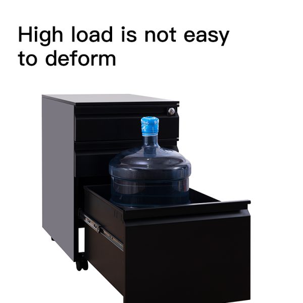 Wholesale Steel Mobile Drawer Filing Cabinet Metal Drawer Mobile File Pedestal Cabinets with Wheel - 图片 4