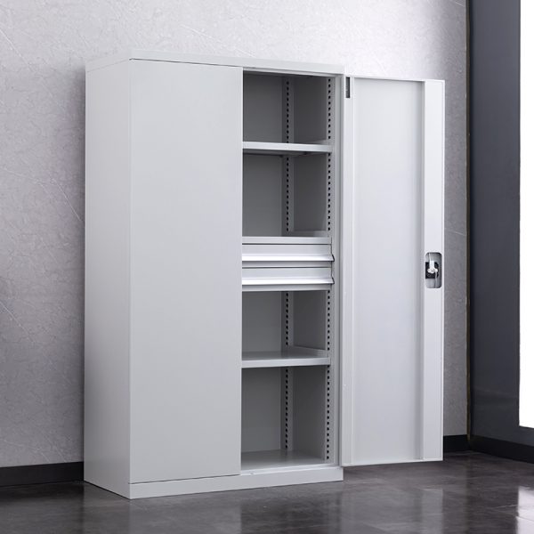 Custom Heavy-duty customized cabinet gray garage with 2 drawer heavy tool storage cabinet