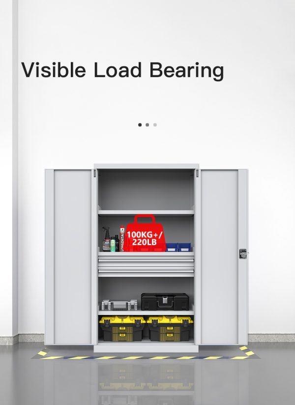 Custom Heavy-duty customized cabinet gray garage with 2 drawer heavy tool storage cabinet - 图片 4