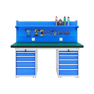 High Quality Metal Workbench With Pegboard with drawers Heavy duty for Efficient Storage