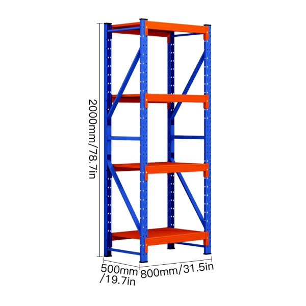 Stylish Industrial Shelving with Customizable Color Blocking High Quality Load-Bearing Storage Shelves OEM Support - 图片 2