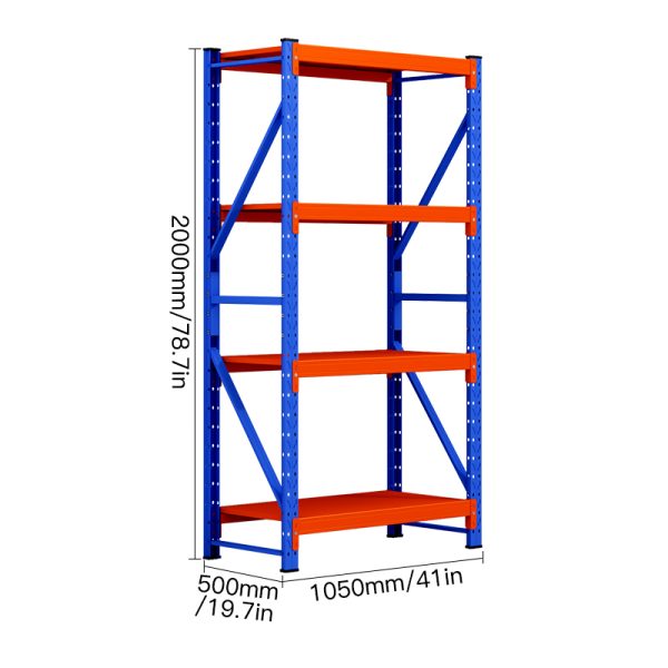 Heavy-Duty Boltless Metal Rack Shelves for Warehouse Storage Customizable OEM Support - 图片 2