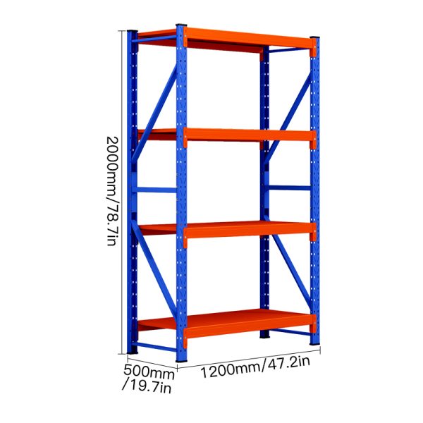 Factory OEM Customizable Steel Medium Duty Shelves Multi-Layer 300KG Bearing Capacity Display Rack for Warehouse Storage - 图片 2