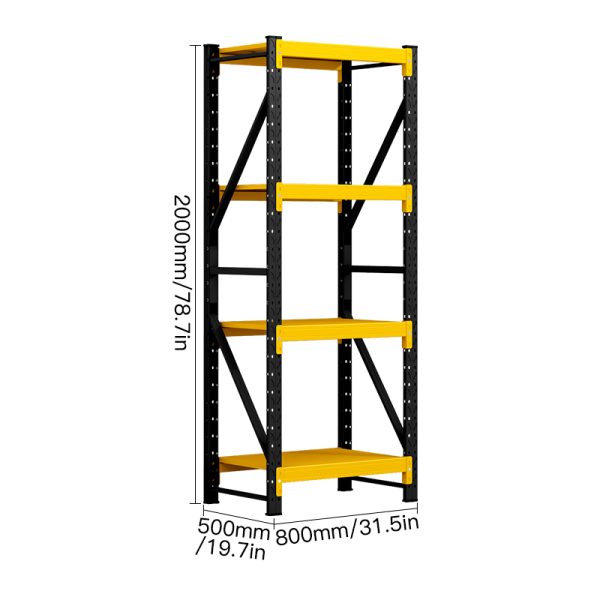 Industrial Long Span Heavy Duty Metal Shelf Rack for Stacking Storage Customizable OEM Options - 图片 2