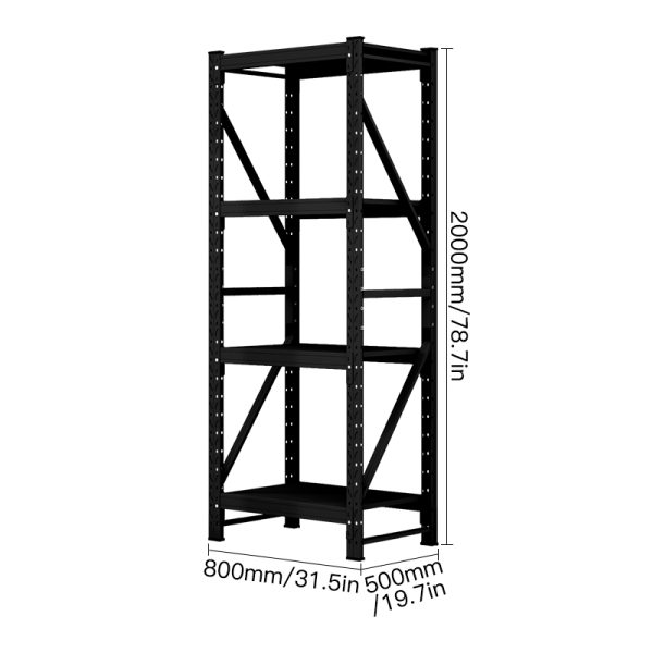 Industrial Metal Storage Shelving Customizable OEM Support Furniture Four-Layer Adjustable Steel Shelf Tool Cabinets - 图片 2