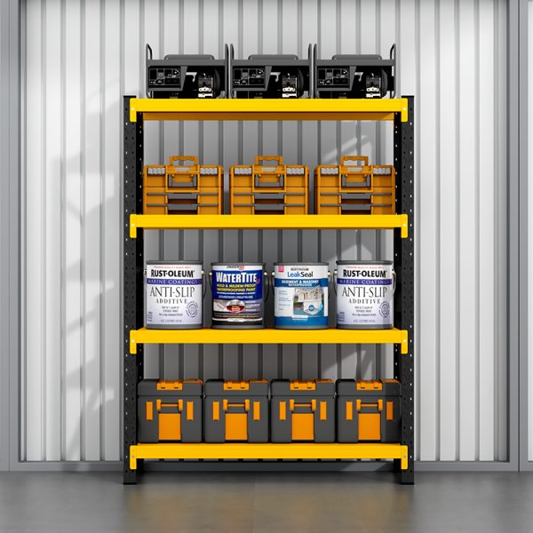 Customizable Industrial Metal Storage Shelving Modern Workshop Storage Solution Cold Rolled Steel Rack for Tool Storage - 图片 4