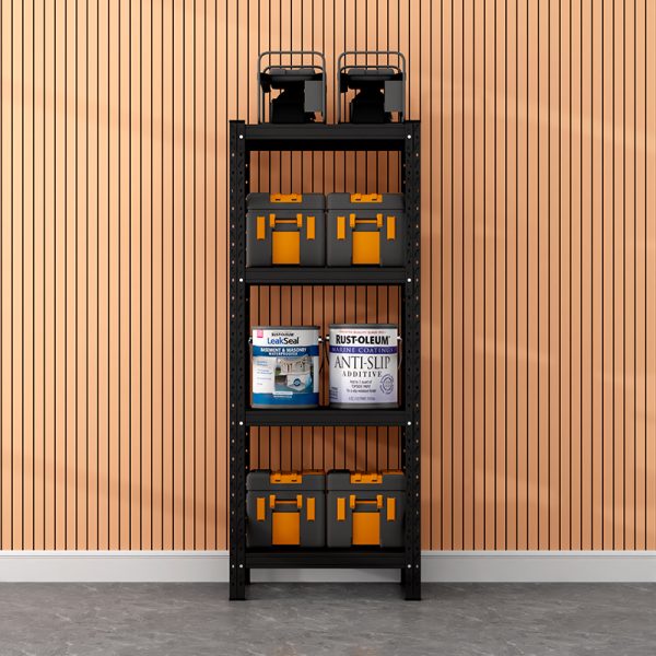 Industrial Metal Storage Shelving Customizable OEM Support Furniture Four-Layer Adjustable Steel Shelf Tool Cabinets - 图片 3