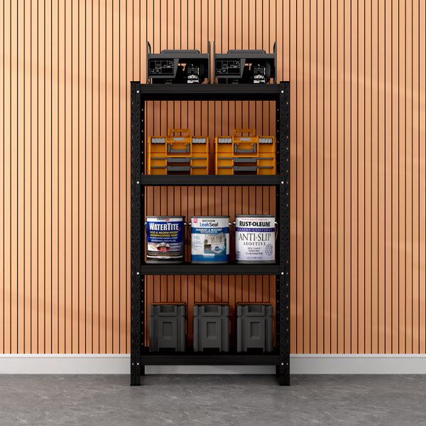 Best-Selling High Quality Cold Rolled Steel Rack with Adjustable Black Shelf Customizable OEM Support - 图片 4