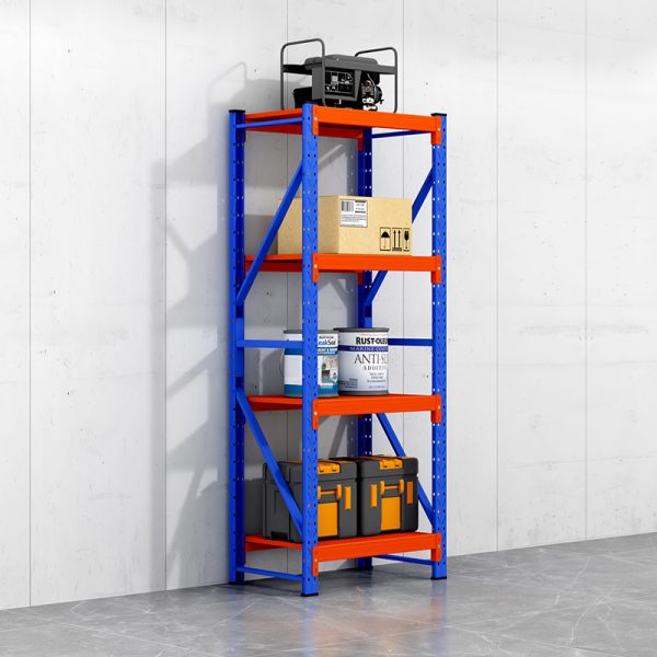 Stylish Industrial Shelving with Customizable Color Blocking High Quality Load-Bearing Storage Shelves OEM Support - 图片 4