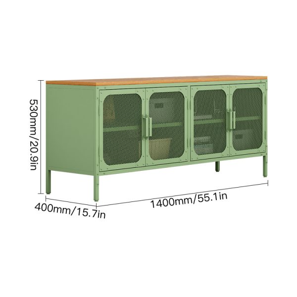 Modern Design Steel TV Cabinet Practical for Dining and Entry Net Door Display Household Furniture for Living Room - 图片 2