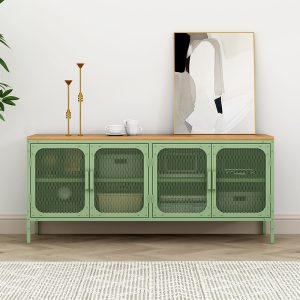 Modern Design Steel TV Cabinet Practical for Dining and Entry Net Door Display Household Furniture for Living Room